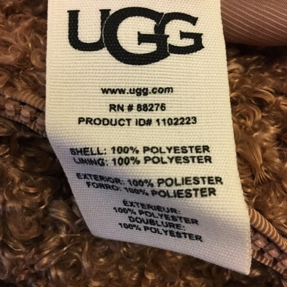 New UGG Kaley Teddy Bear Faux Fur Coat - Picture 15 of 16